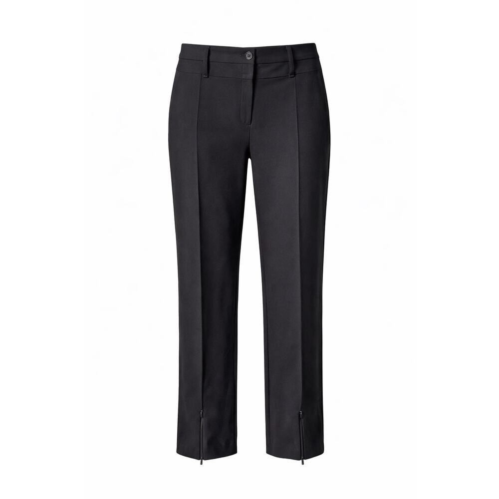 Maeve by Anthropologie NWOT Dress Pants front zipper split hem Black 10
